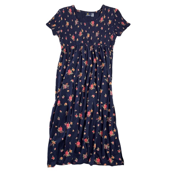 Vintage 90s Liz Sport Floral Maxi Dress - Picture 3 of 10